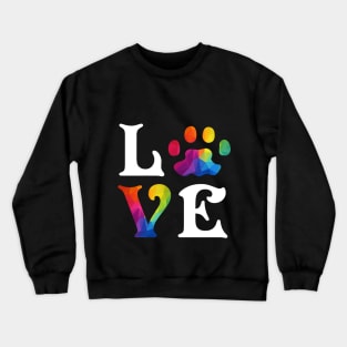 Dog Love LGBT, Gay, Lesbian Pride Crewneck Sweatshirt